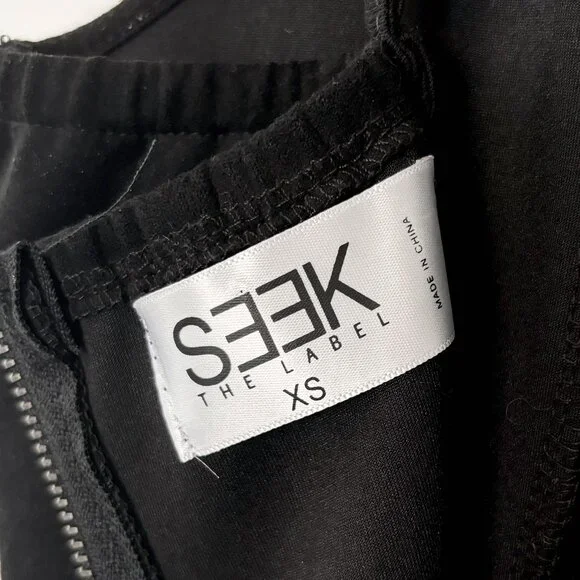 Seek The Label Faux Suede Lace-Up Bodycon Dress - Picture 7 of 11